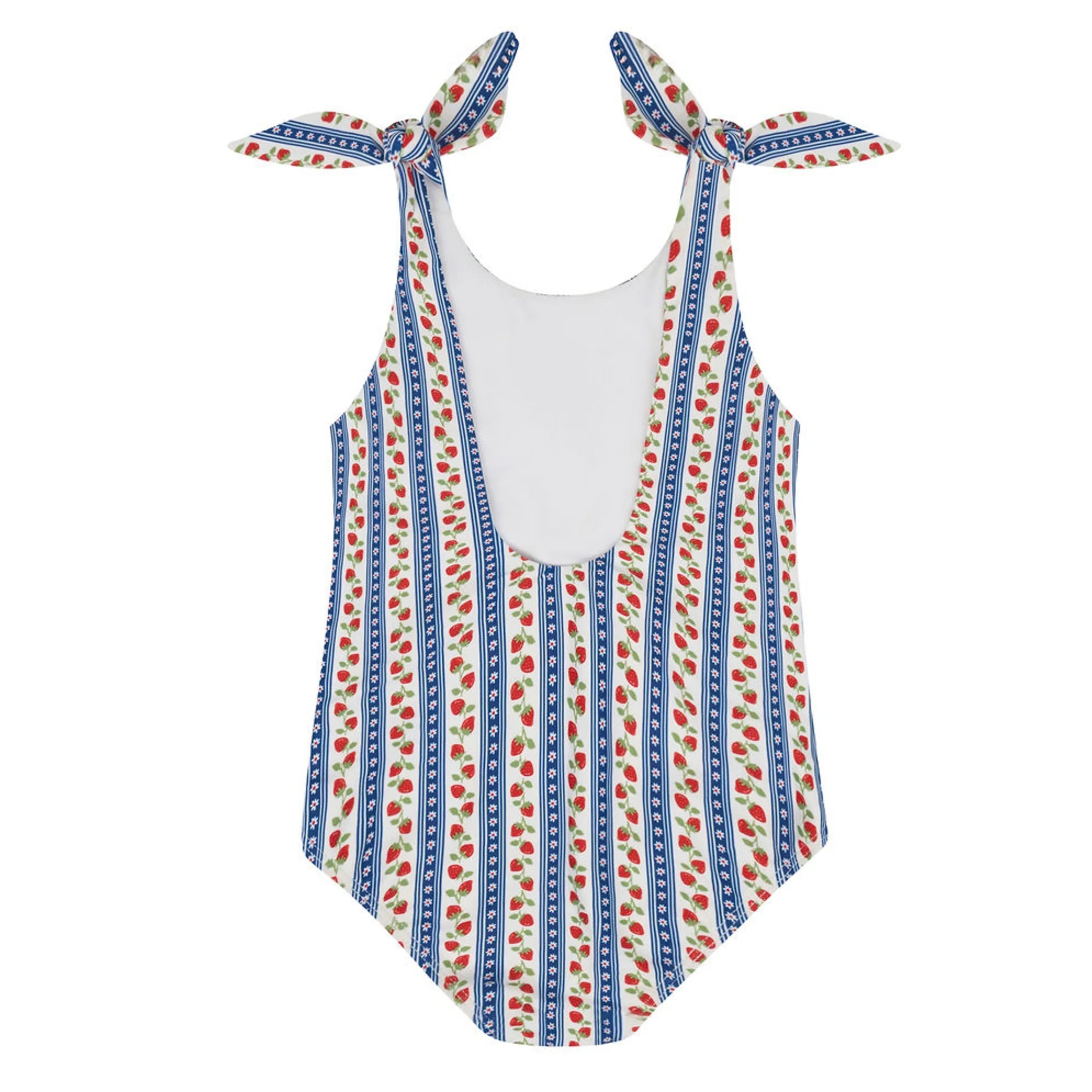 girls strawberry fields tie knot one piece