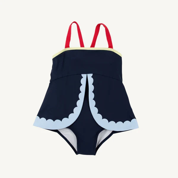 Nantucket Navy Stratford Scallop Swimsuit