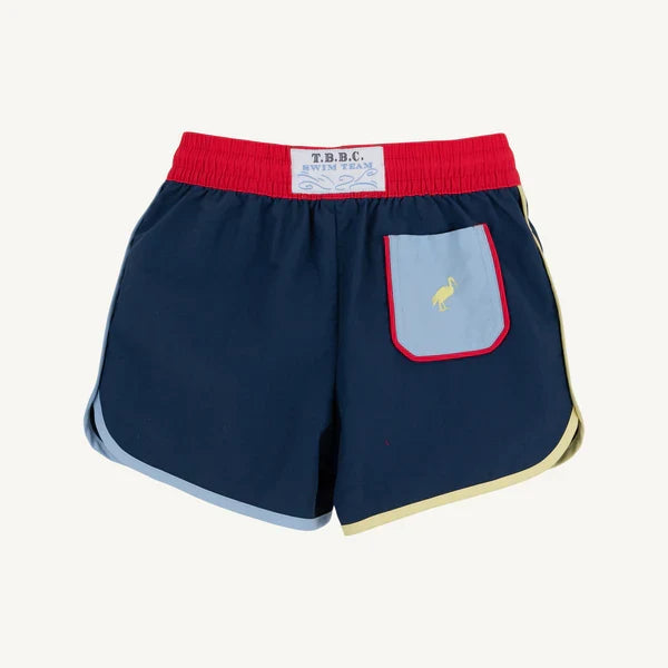 Nantucket Navy, Richmond Red, Beale Street Blue and Lake Worth Yellow Tanner Trunks