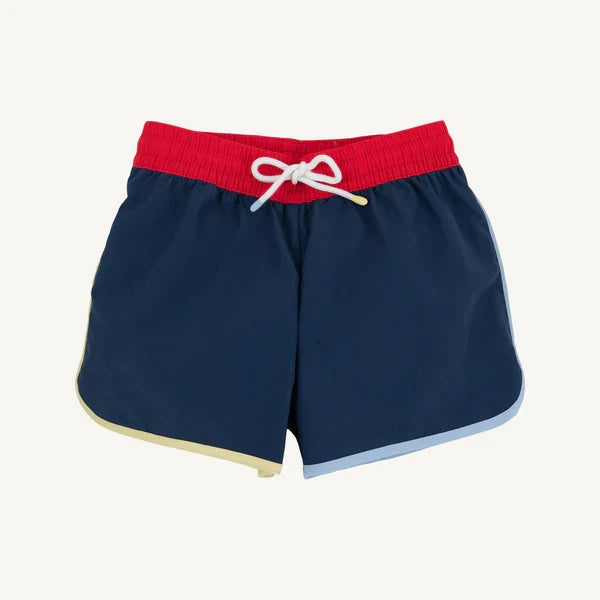Nantucket Navy, Richmond Red, Beale Street Blue and Lake Worth Yellow Tanner Trunks